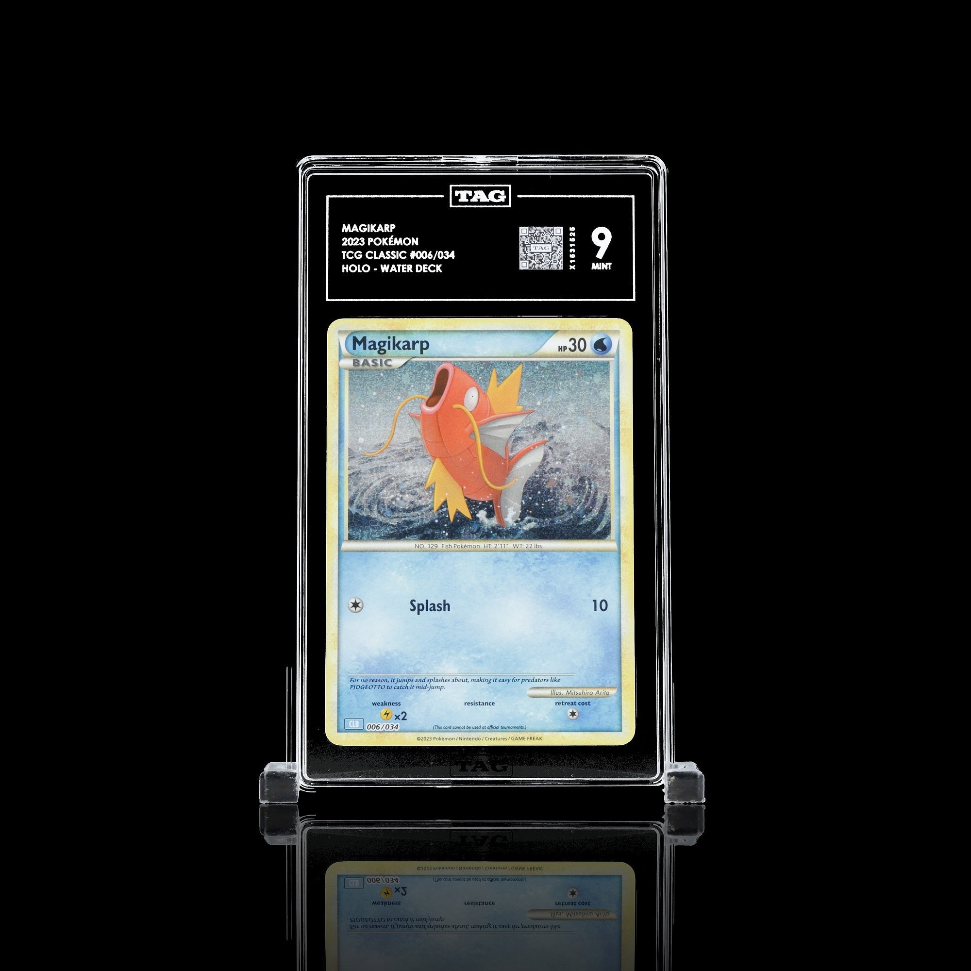 TAG 9.0 MINT Magikarp Classic Collection 2023 Pokémon Pokemon TCG Classic 006/034_TCGX1531525 - TCG TREASURY