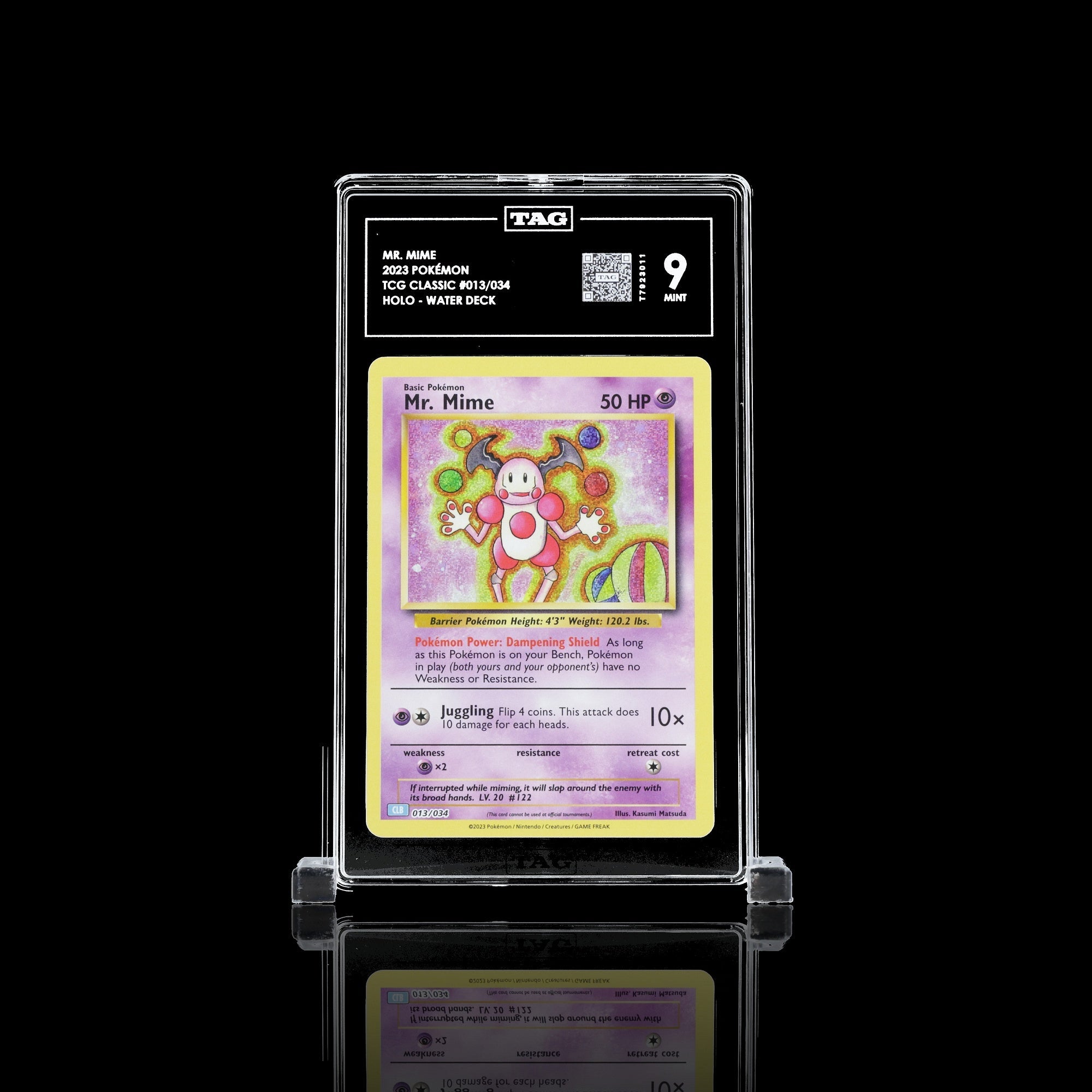 TAG 9.0 MINT Mr. Mime 2023 Pokémon Pokemon TCG Classic 013_TCGT7923011 - TCG TREASURY