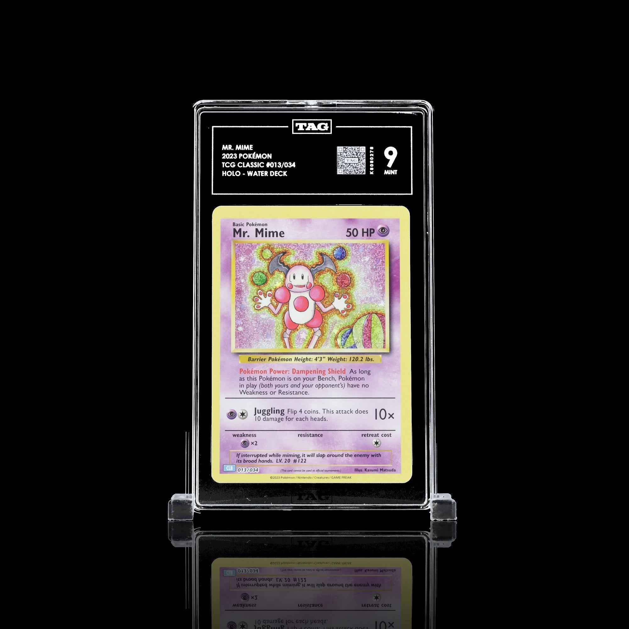 TAG 9.0 MINT Mr. Mime 2023 Pokémon Pokemon TCG Classic 013_TCGK8080278 - TCG TREASURY