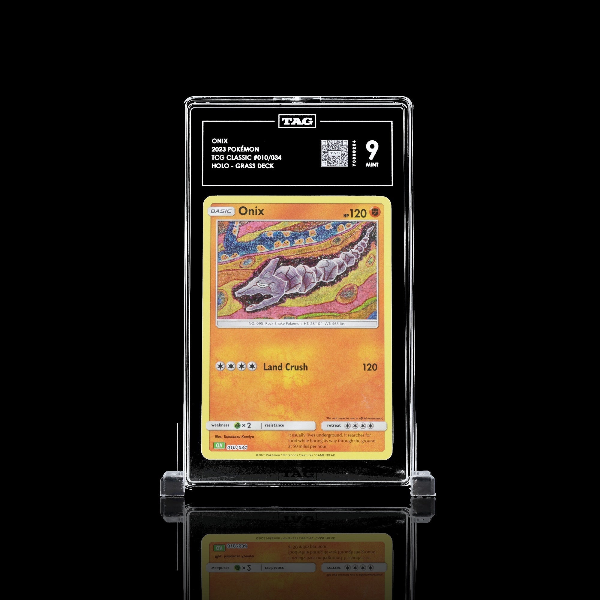 TAG 9.0 MINT Onix 2023 Pokémon Pokemon TCG Classic 010_TCGY0398284 - TCG TREASURY