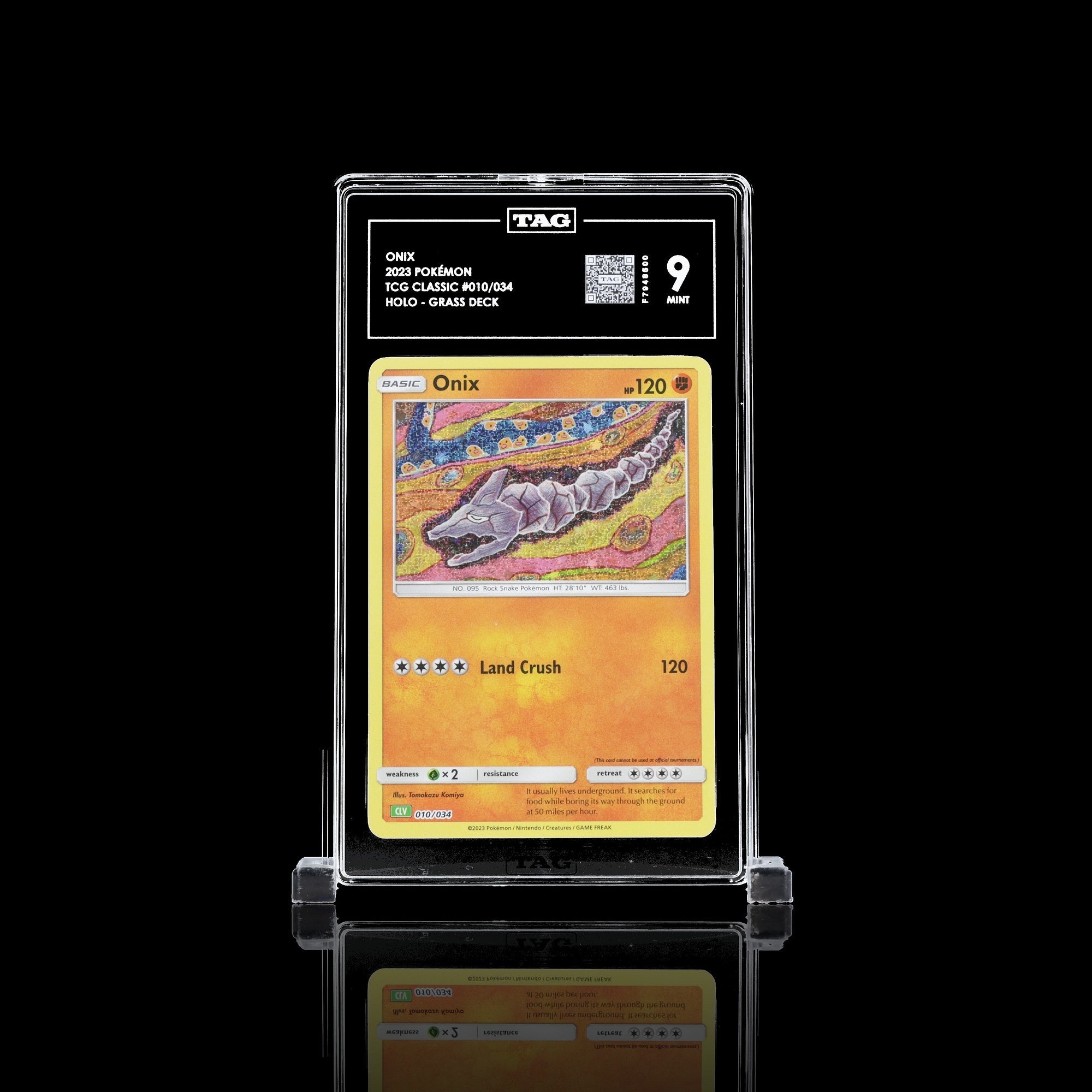 TAG 9.0 MINT Onix 2023 Pokémon Pokemon TCG Classic 010_TCGF7948500 - TCG TREASURY