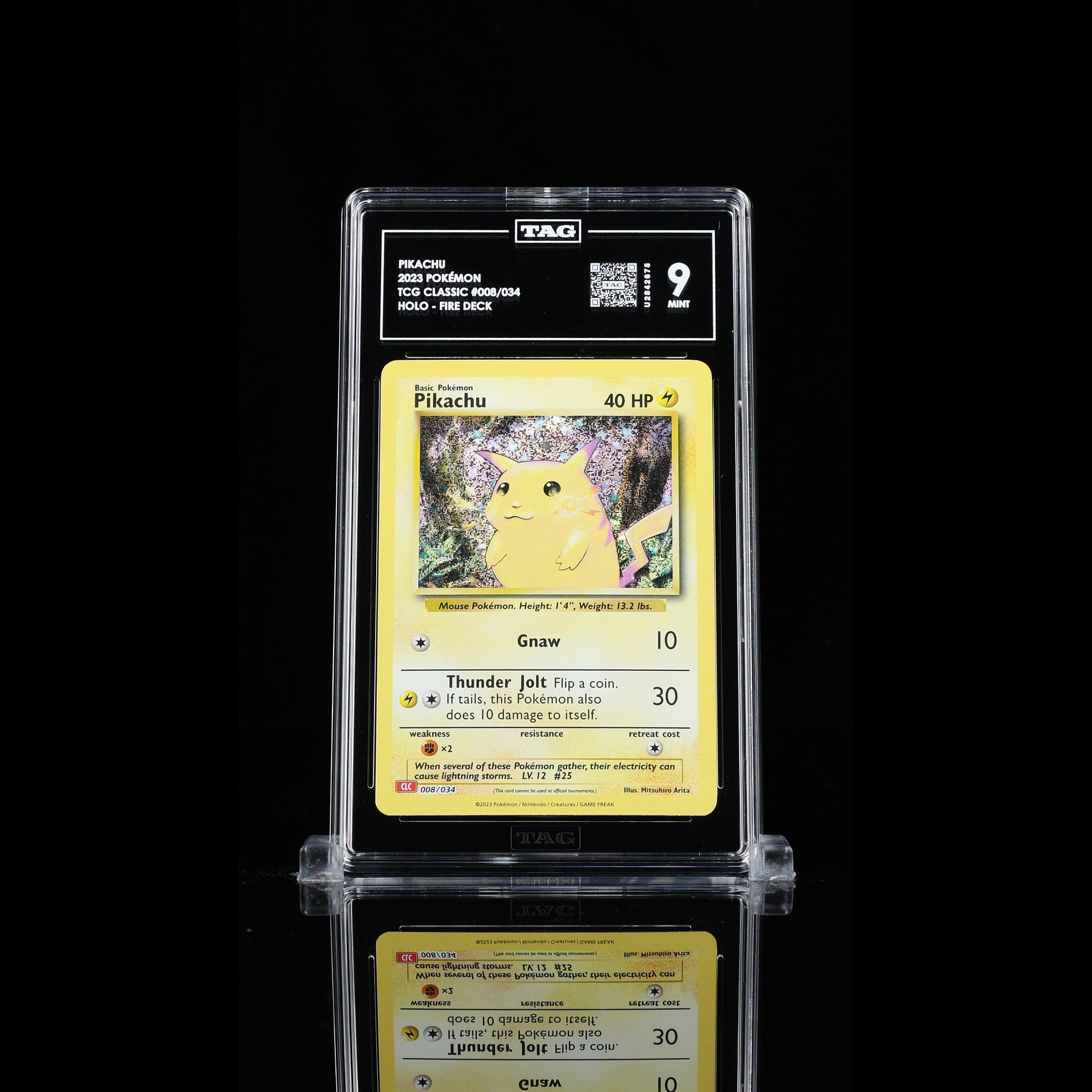 TAG 9.0 MINT Pikachu 2023 Pokémon Pokemon TCG Classic 008_TCGU2842675 - TCG TREASURY