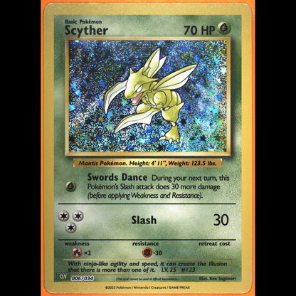 TAG 9.0 MINT Scyther 2023 Pokémon Pokemon TCG Classic 006_TCGG1544890 - TCG TREASURY