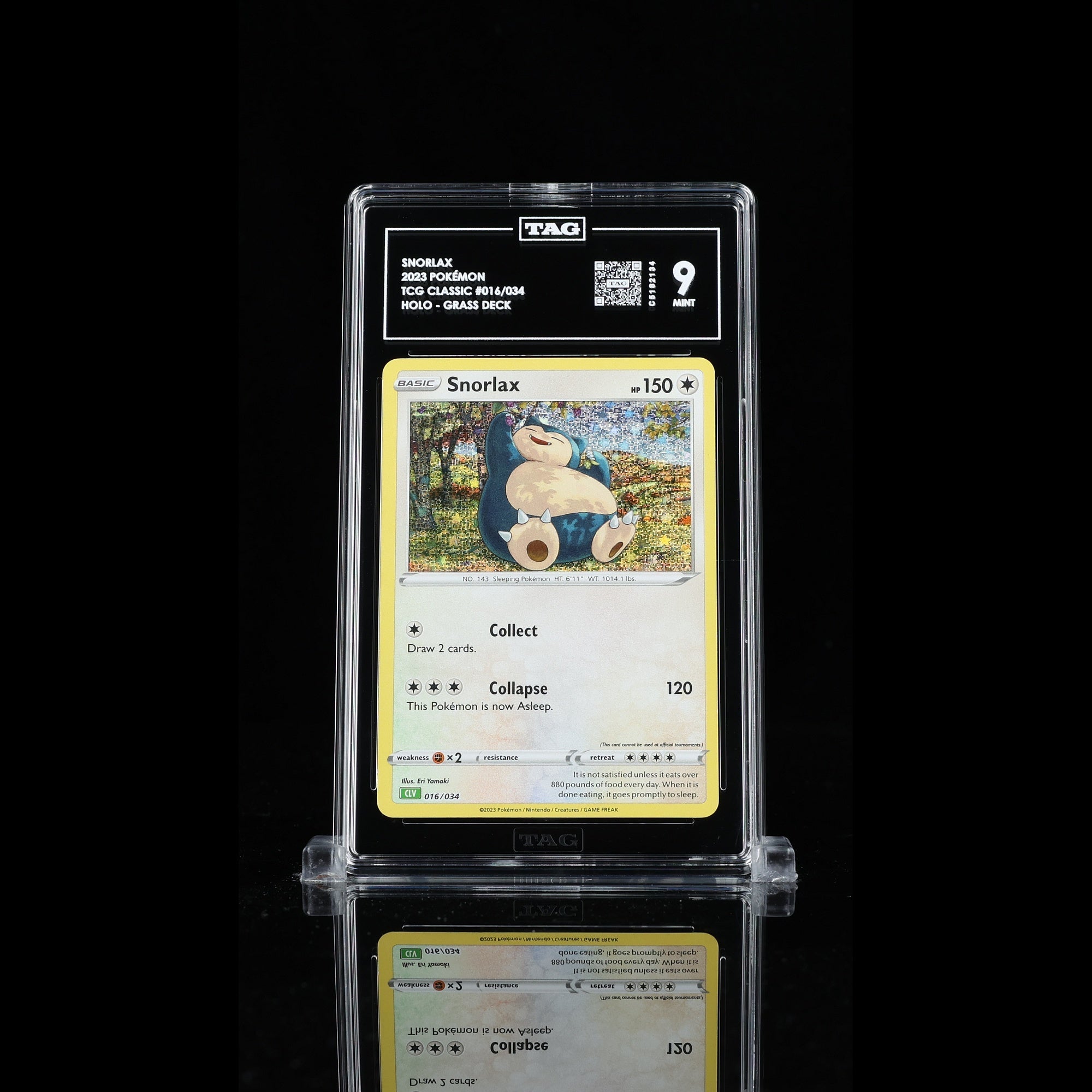 TAG 9.0 MINT Snorlax Classic Collection 2023 Pokémon Pokemon TCG Classic 016/034_TCGC5182134 - TCG TREASURY