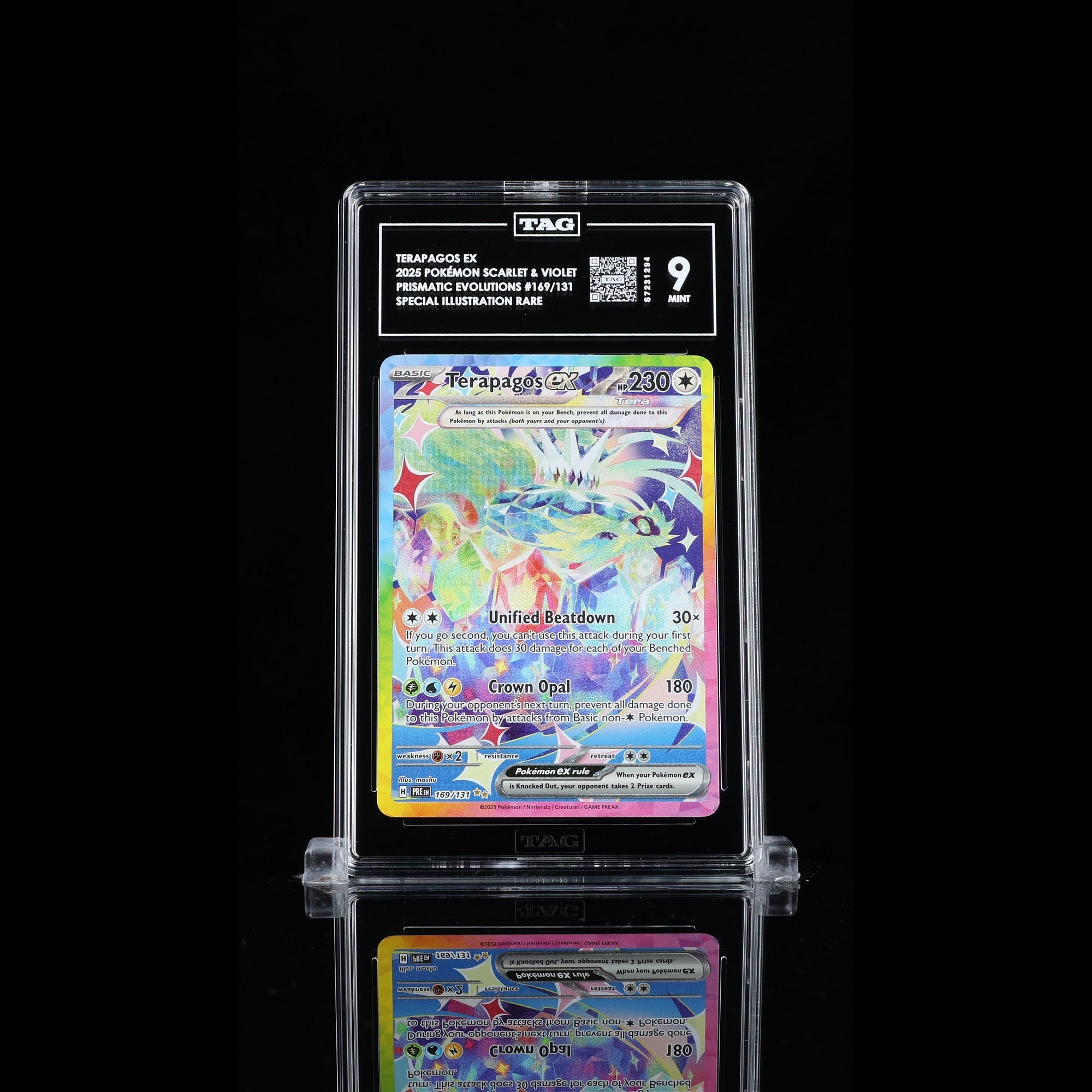 TAG 9.0 MINT Terapagos ex Special Illustration Rare 2025 Pokémon Pokemon Scarlet & Violet 169/131_TCGS7231294 - TCG TREASURY